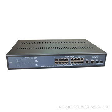16-port + 4 Gigabit/SFP/PoE Switch, Plug-and-play Convenient Operation